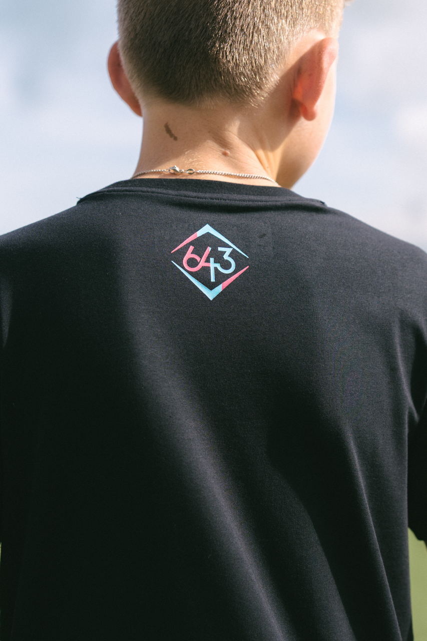GOAT Youth Tee - Black/Blue V2