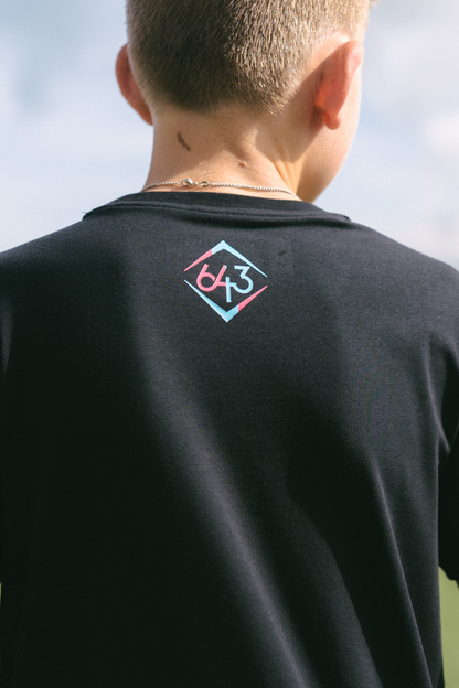 GOAT Youth Tee - Black/Blue V2