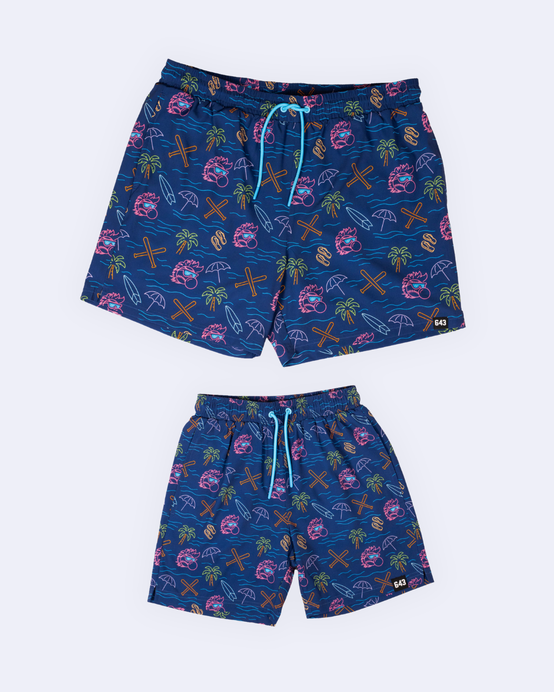 Gritty Swim Trunks - Navy V2