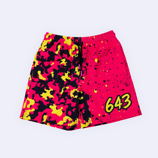 Party Time Youth Mesh Shorts - Pink V2