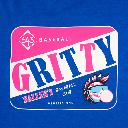 Gritty Vintage Youth Tee - Blue V2