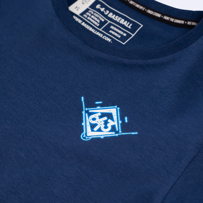 Blueprint Youth Tee - Navy V2