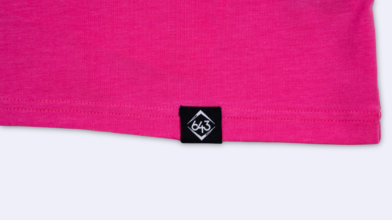 643 Circle Brand Youth Tee - Electric Pink V2