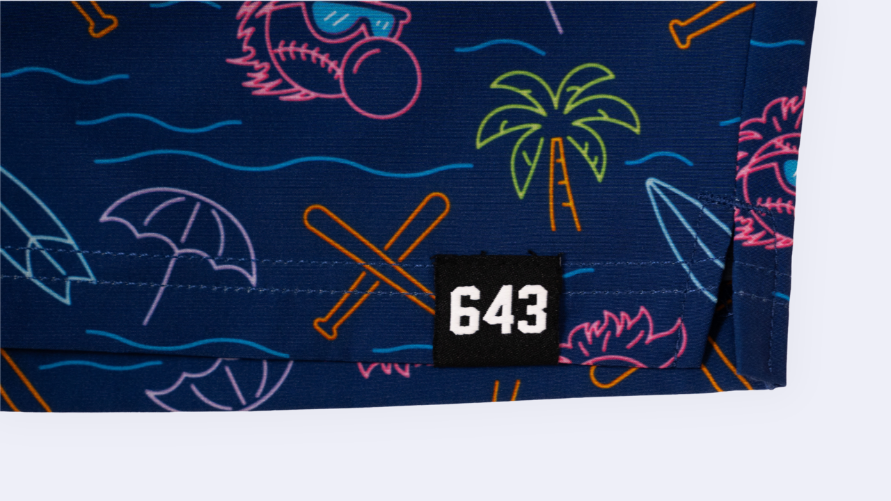 Gritty Swim Trunks - Navy V2