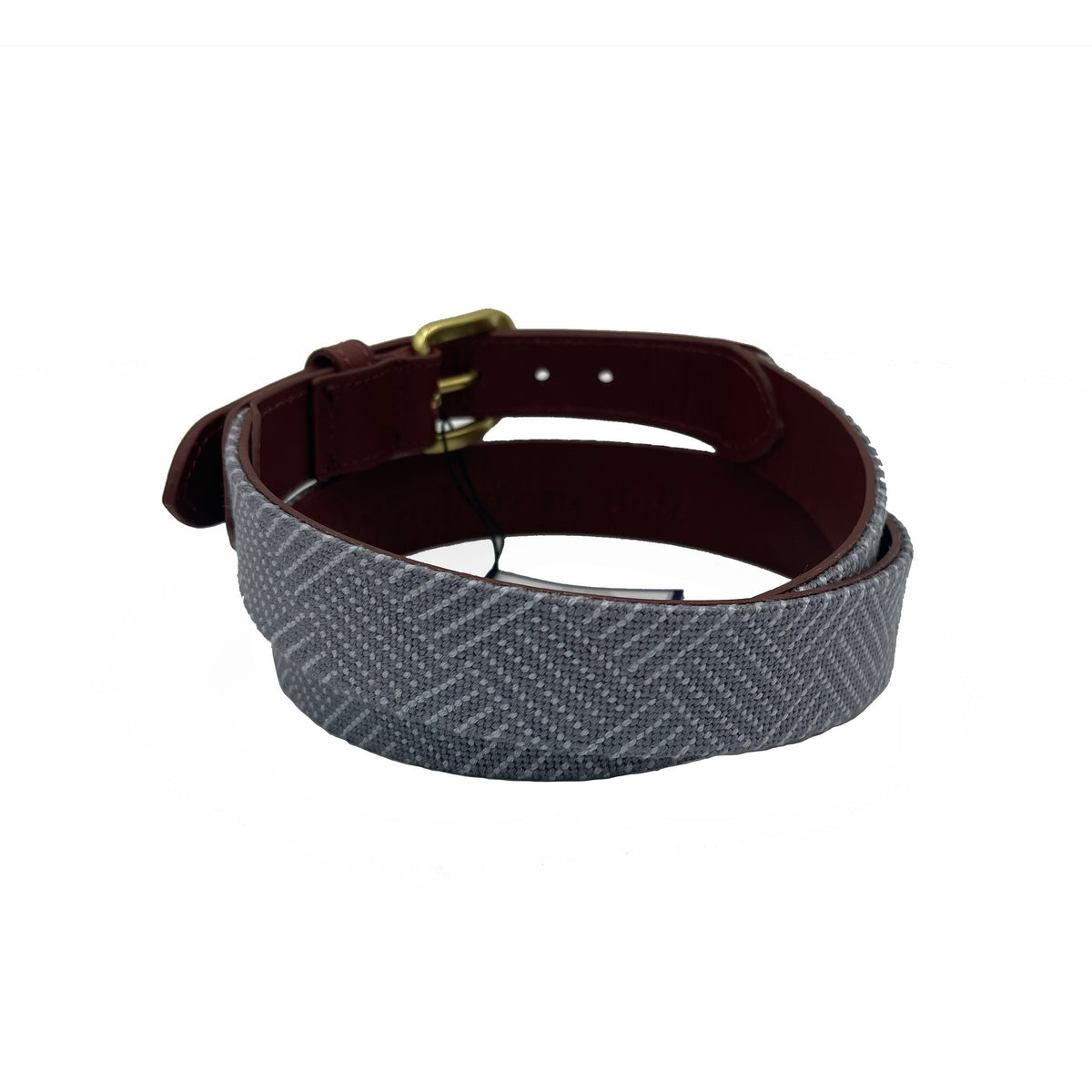 Needlepoint Texture Basketweave Steel Grey and Navy Blue