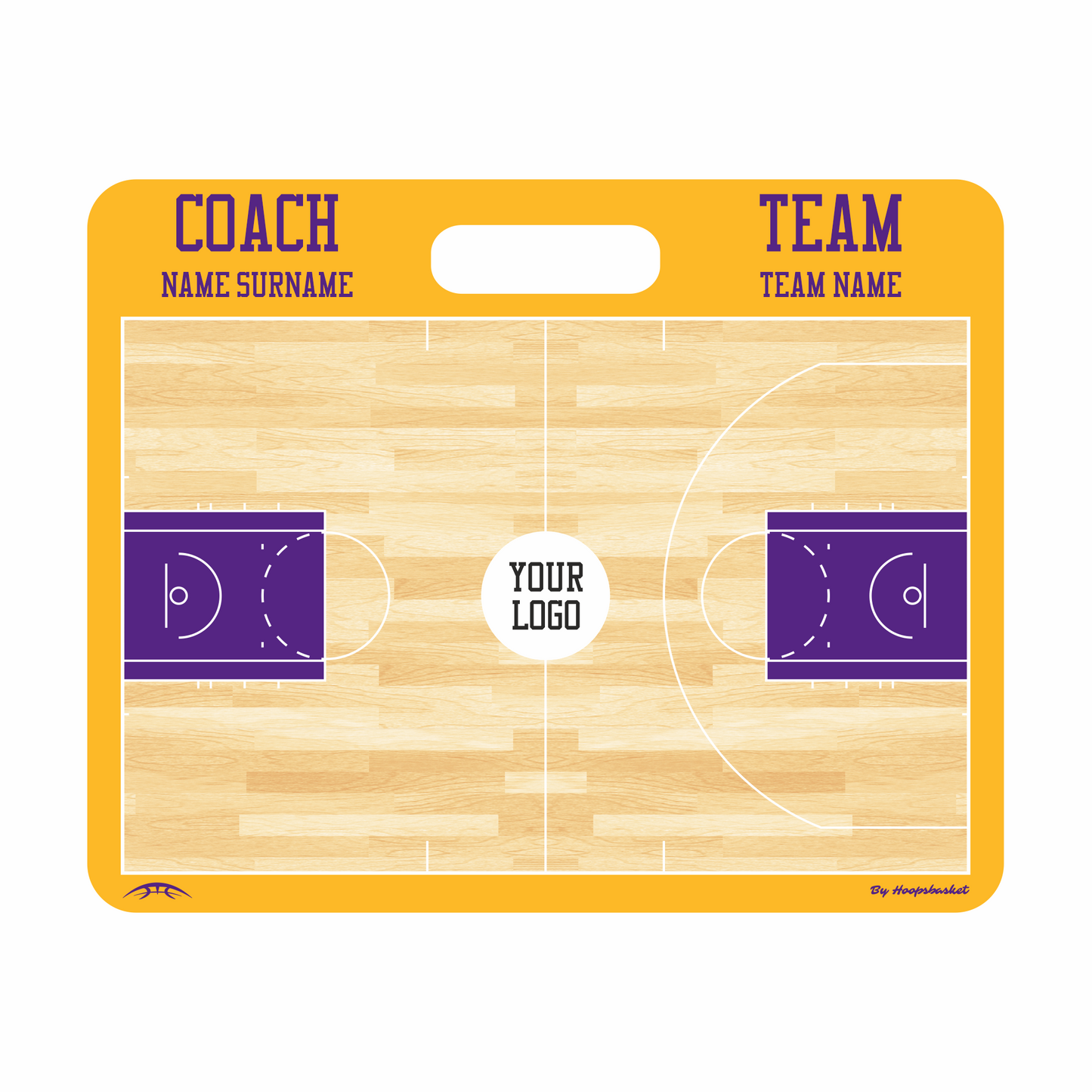 Custom NBA Basketball Coaching Board 11.4 x 9.4 in (Magnetic)