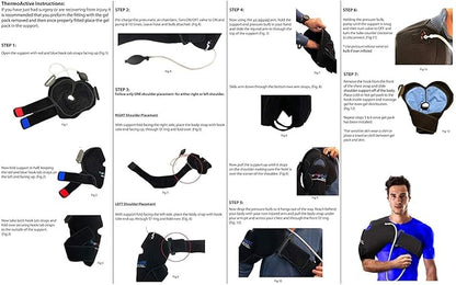 NatraCure Hot or Cold Therapy Shoulder Ice Pack Wrap, Shoulder Brace for Shoulder Pain Relief - (Heating Pad for Rotator Cuff Injuries, Surgery, Gym Injuries, Baseball, Pitching Injuries) - 6032