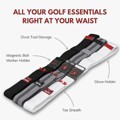 THE BYRD GOLF BELT - Grey