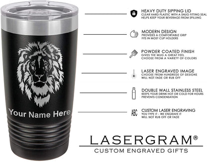 20oz Vacuum Insulated Tumbler Mug, Baseball Coach, Personalized Engraving Included