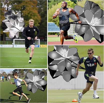 Running Speed Training, 56 inch Speed Drills Resistance Parachute Running Sprint Chute Soccer Football Sport Speed Training