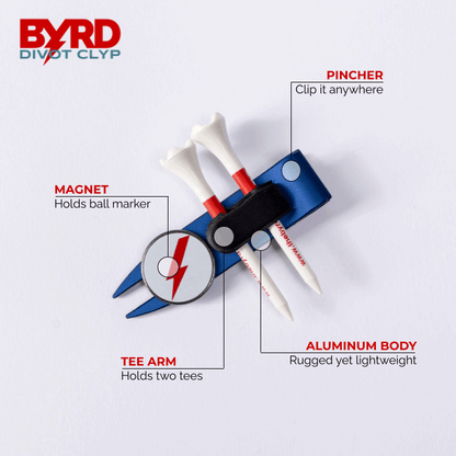 THE BYRD CADDIE CLYP - Blue