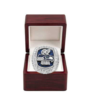 Personalized 2025 Seattle Football Championship Ring – Custom Name & Number | Fan Gift for Hawks