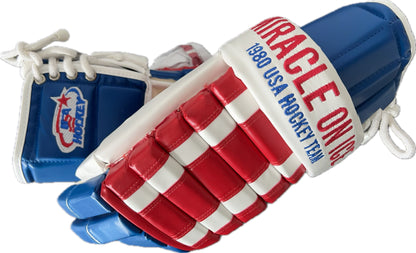 1980 USA Hockey Miracle on Ice Hockey Team Replica Glove Pair. Back in stock 4-15-26