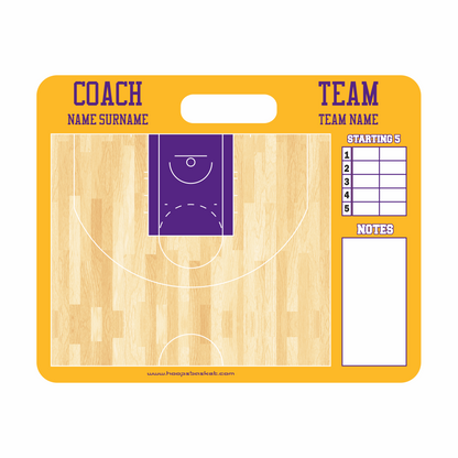 Custom NBA Basketball Coaching Board 11.4 x 9.4 in (Magnetic)