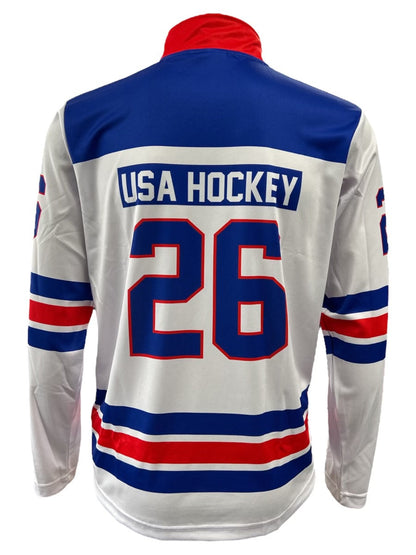 USA Hockey 2026 Replica Lightweight White 1/4 Zip Pullover- Some sizes will ship by 02/28/26