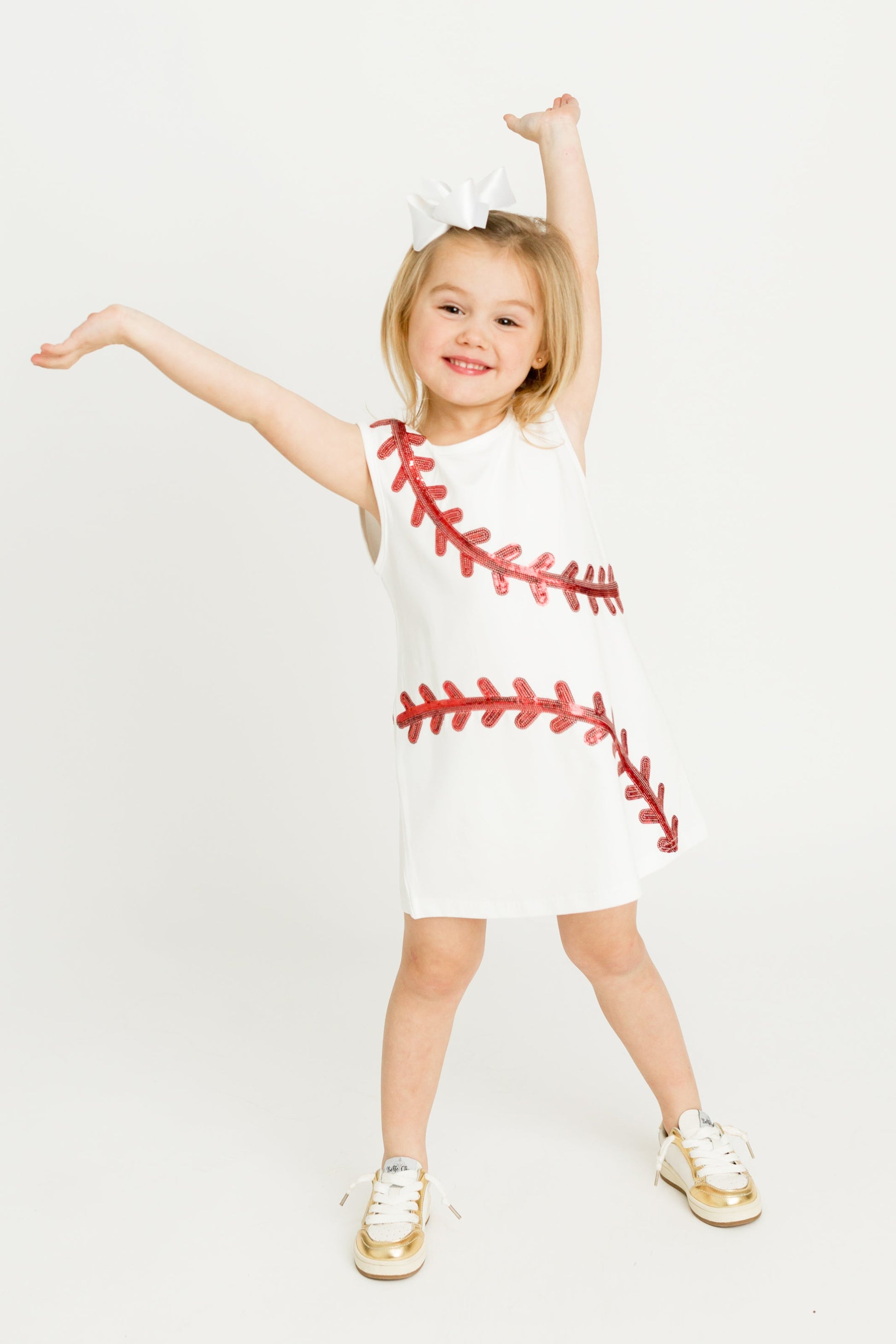 white baseball jersey dress The Shortstop T-Shirt Dress