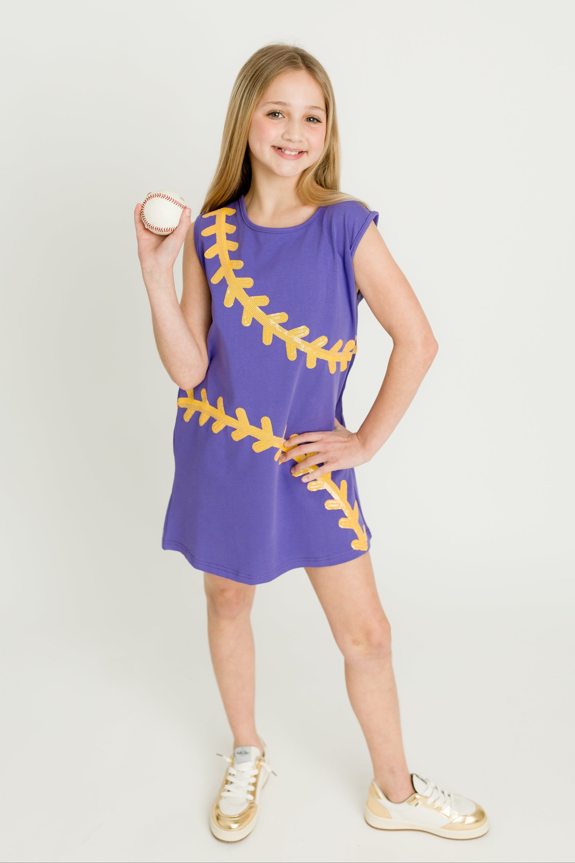purple sports dress Baseball Purple Dress