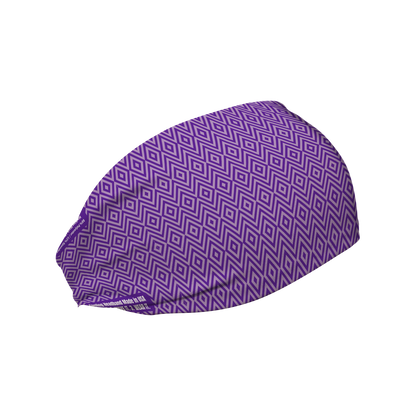 Cooling Headband: Geometric Pattern (Purple)