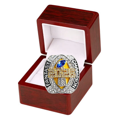 2026 Fantasy Football Championship Ring Replica- Colorful Enamel Front Design