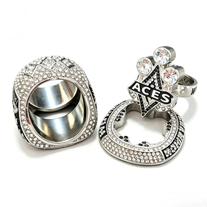 2025 Las Vegas Basketball Championship Ring Replica – Fan Collectible Ring for Woman