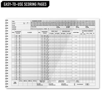 BASKETBALL SCORE BOOK
