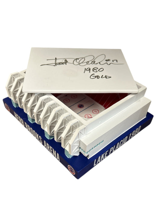 Jack O’callahan Signed 1980 Herb Brooks Arena Lake Placid - Miracle on Ice Scale Replica ceramic