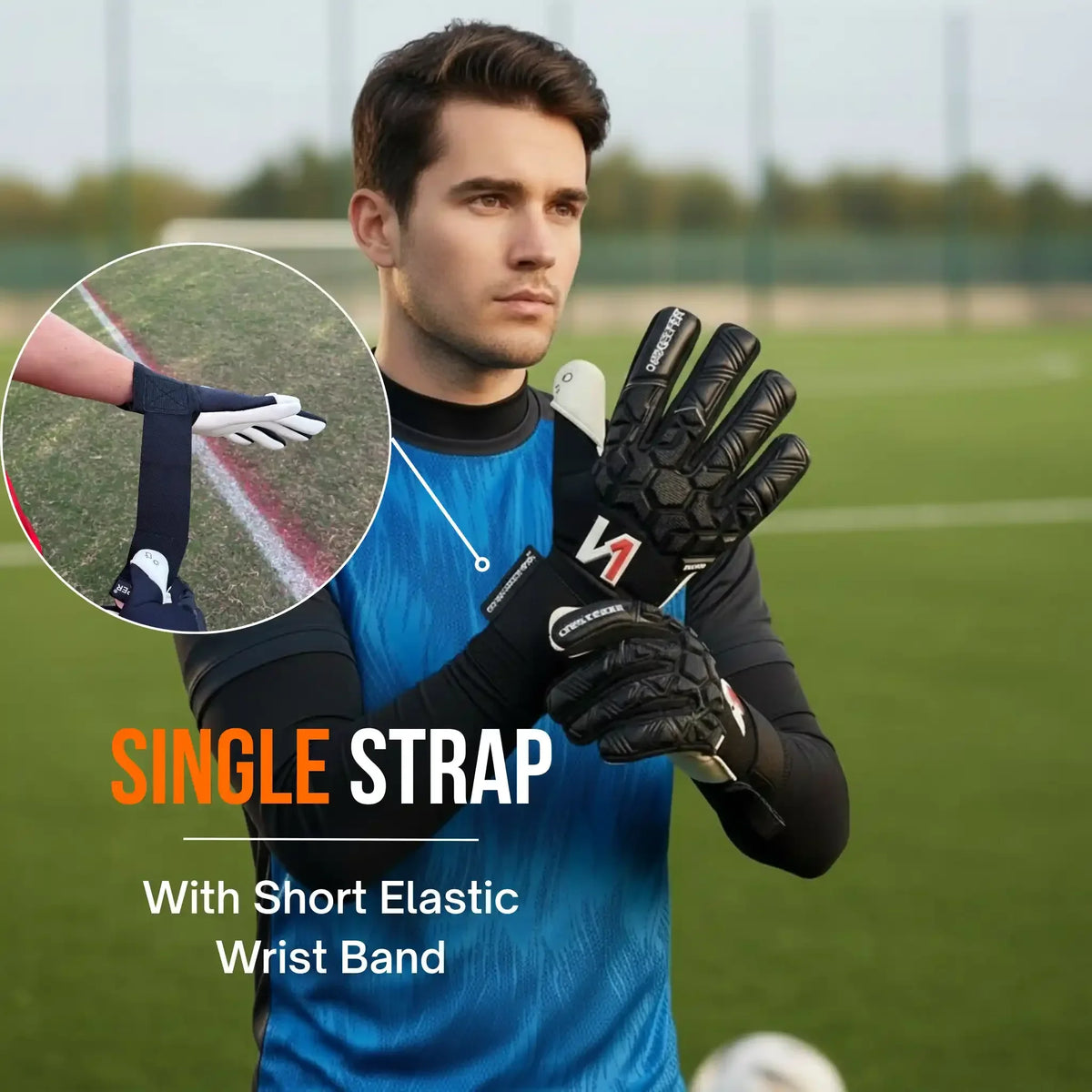 ACE Black & White Goalkeeper Gloves