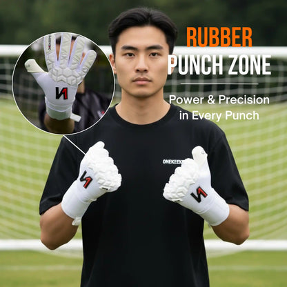 ACE All White Goalkeeper Gloves