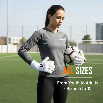 ACE All White Goalkeeper Gloves