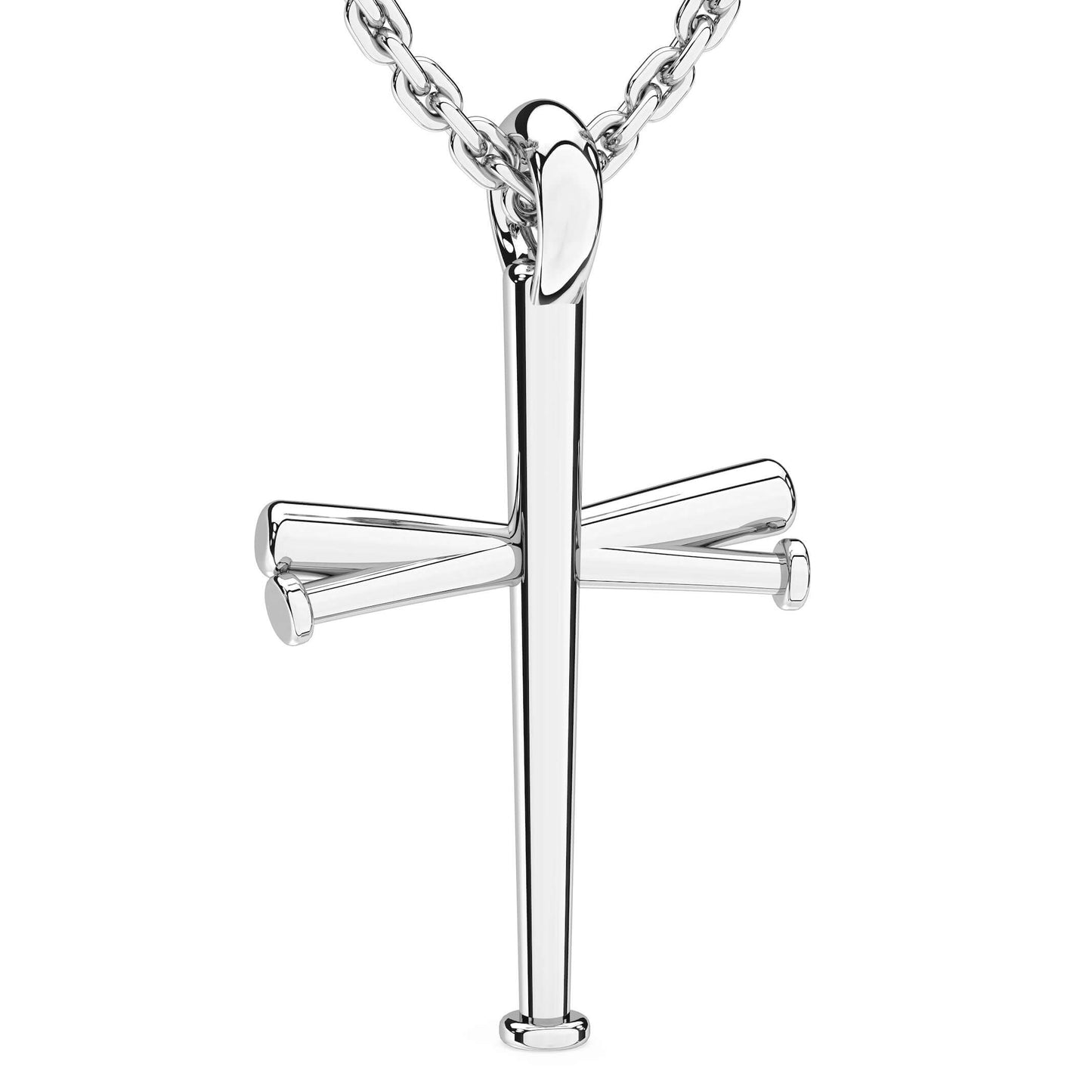 Original Baseball Bat Cross Necklace