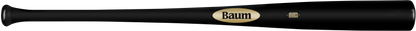 Baum Bat Maple Gold Flared Handle Stock Black Baseball Bat (-3): BBMFGSTOCKPRO-BK
