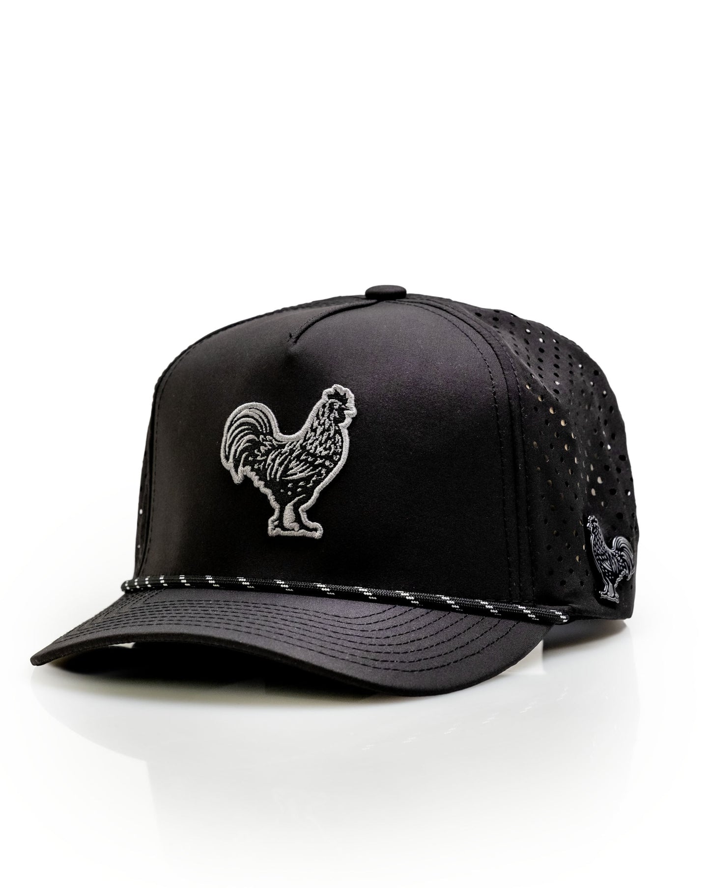 Black Cock Black - Perforated Rope Hat