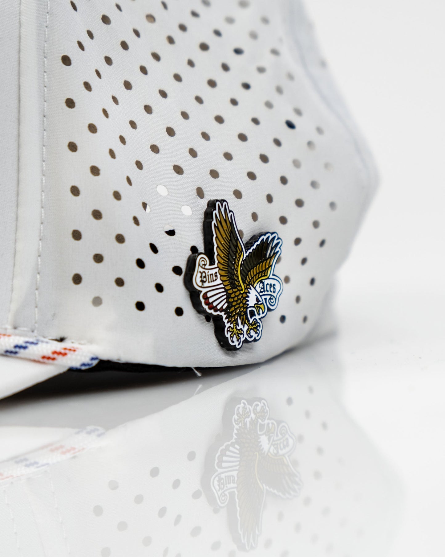 Freedom Eagle White - Perforated Rope Hat