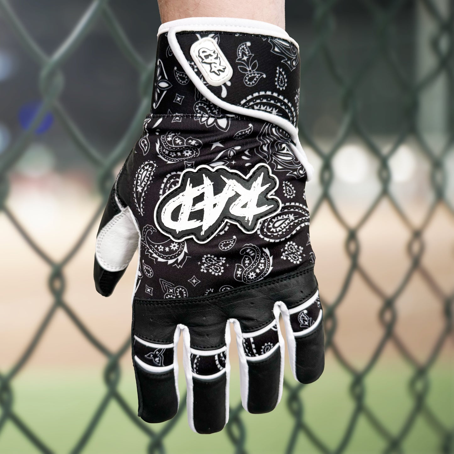 RAD Batting Gloves - Bandana (Black/White)