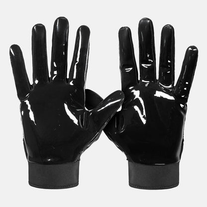 Black Sticky Football Receiver Gloves