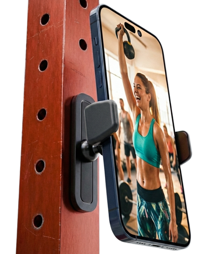 BLAUBECK Magnetic Gym Phone Holder | Secure Mount for Gym, Kitchen, DIY & Golf