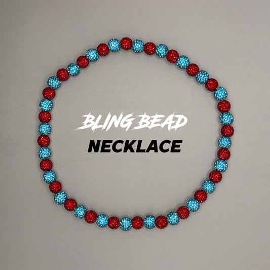 RAD - Bling Bead Necklace (Red/Blues)