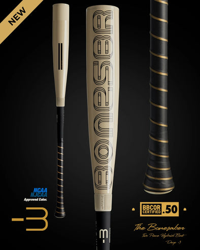 WARSTIC - BONESABER HYBRID BBCOR METAL BASEBALL BAT: MBBSRHB23WH33