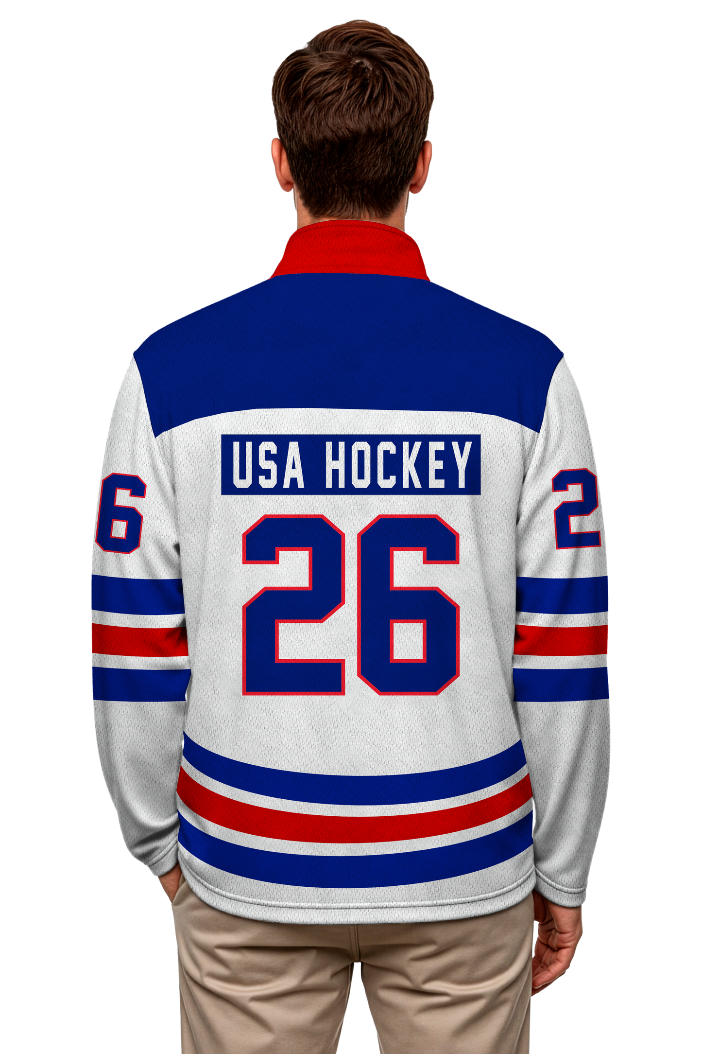 USA Hockey 2026 Replica Lightweight White 1/4 Zip Pullover- Some sizes will ship by 02/28/26