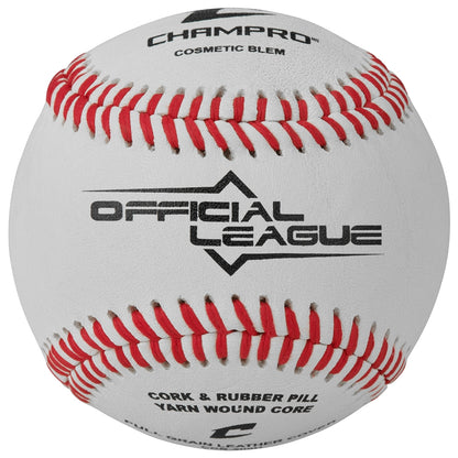 Champro CBB-200D Official League Blem Baseball - Dozen