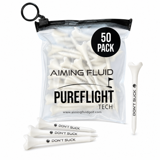 DON’T SUCK™ Golf Tees – PureFlight™ 4-Prong Design (50-Pack)