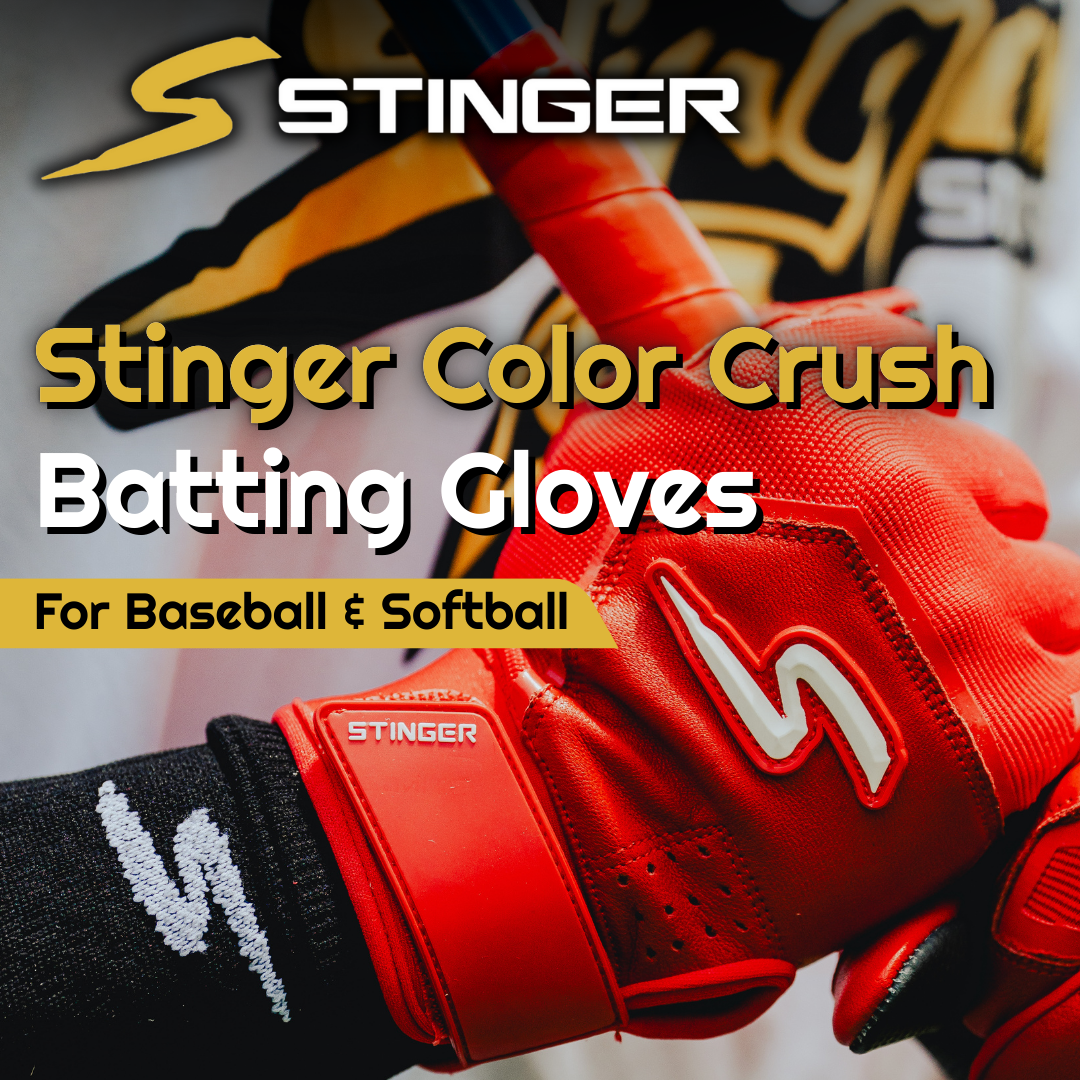 Color Crush Batting Gloves - Red