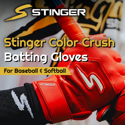 Color Crush Batting Gloves - Red