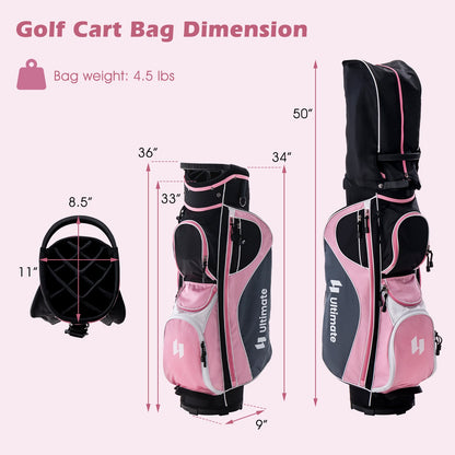 Women's Complete Golf Club Set Right Hand with Rain Hood