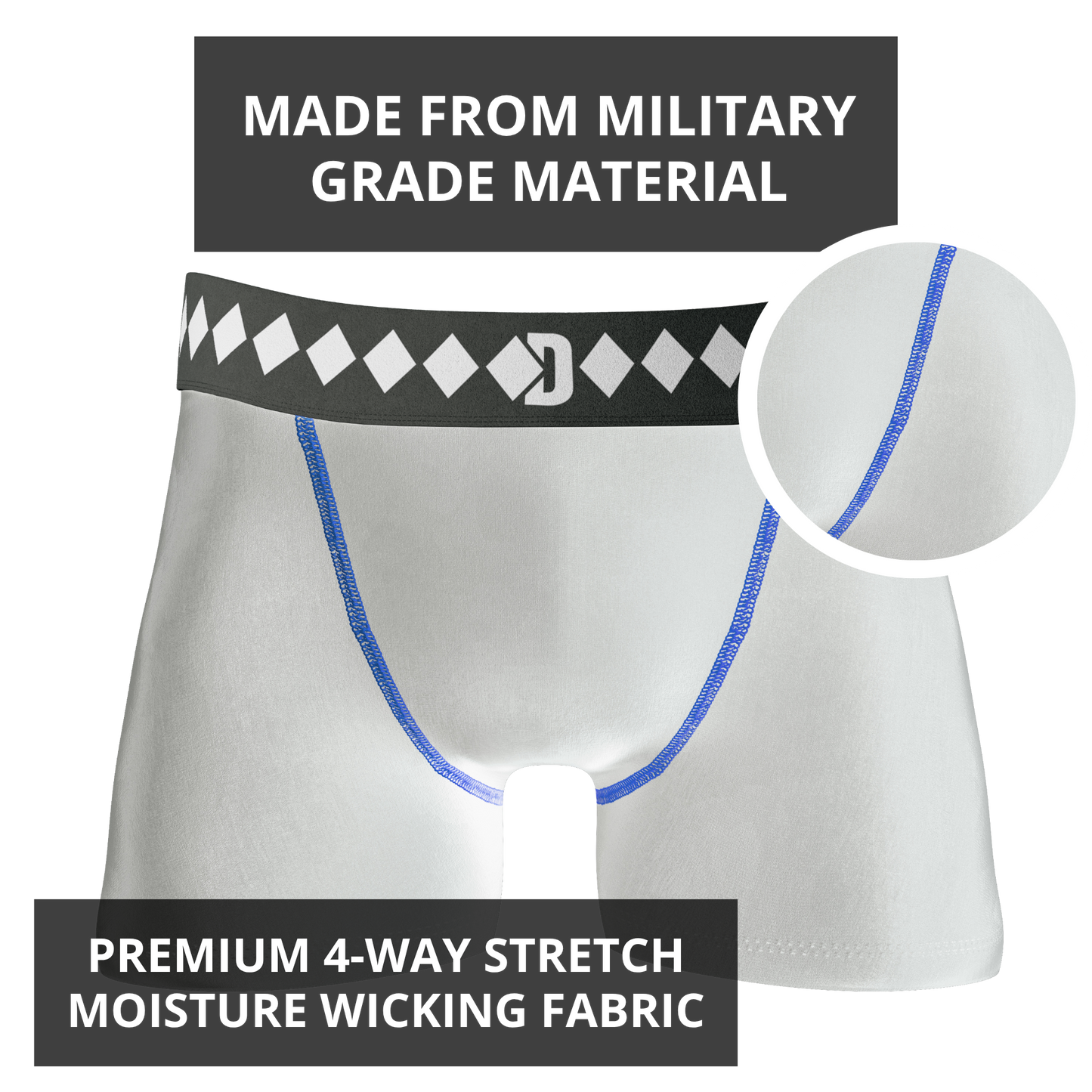 Compression Jock Short System | White