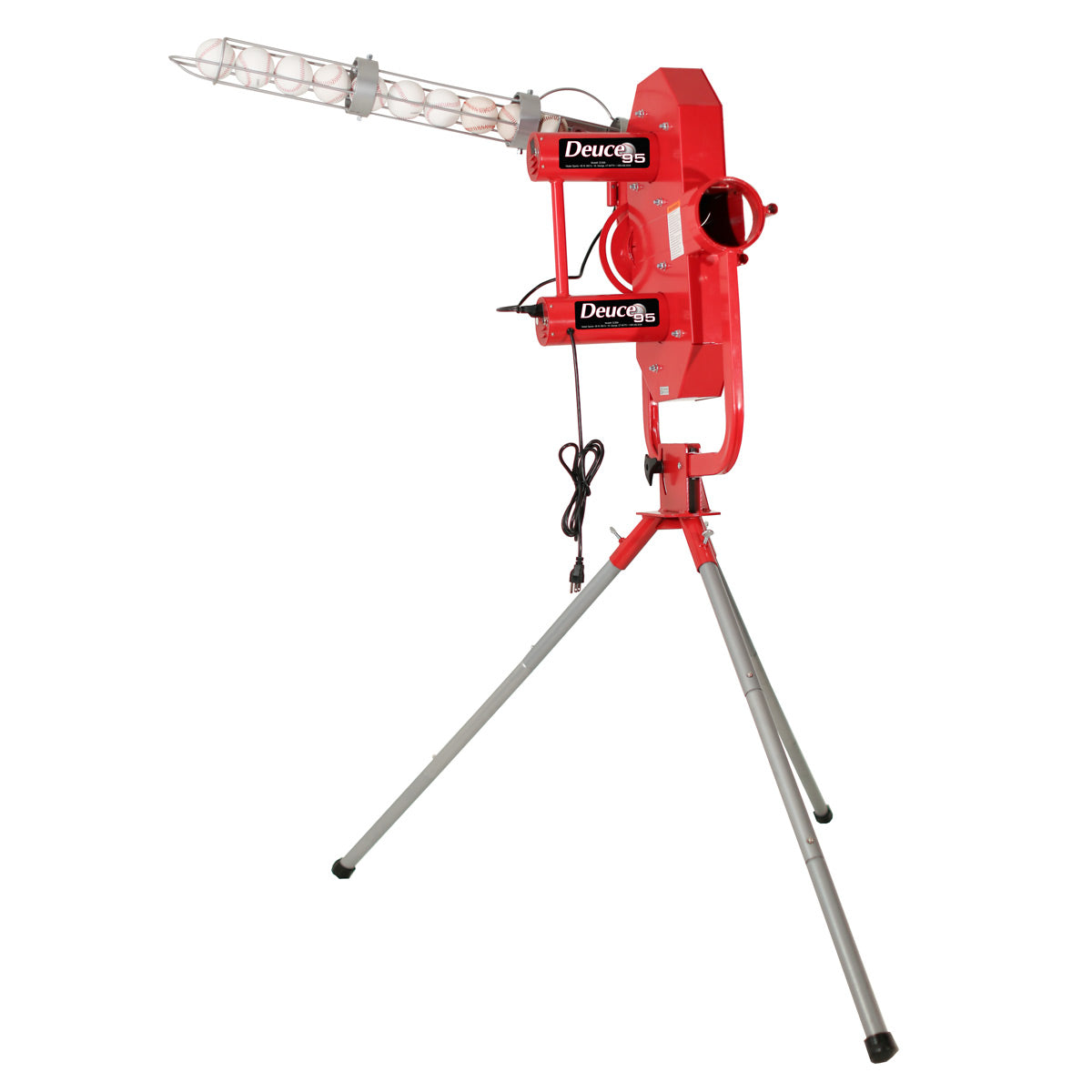 Heater Deuce 95 MPH Pitching Machine w/ Feeder & Xtender 48' Batting Cage