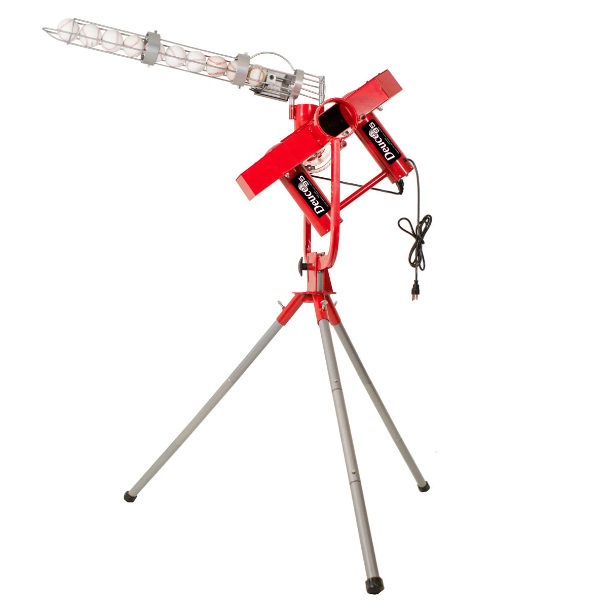 Heater Deuce 95 MPH Pitching Machine w/ Feeder & Xtender 48' Batting Cage