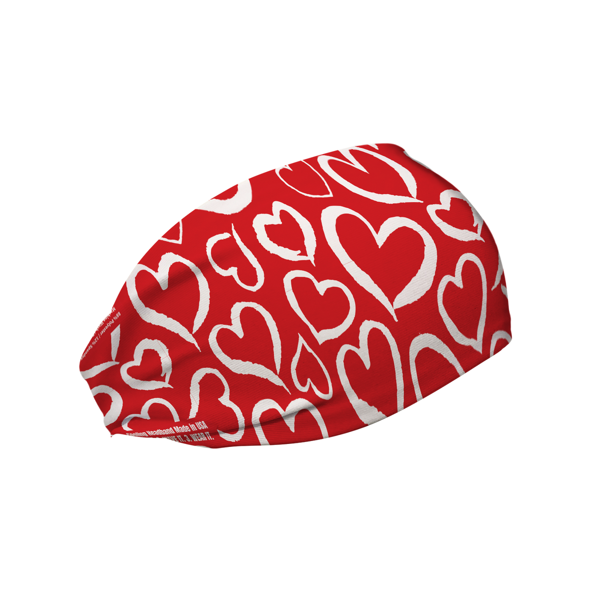 Cooling Headband: Heart Repeat