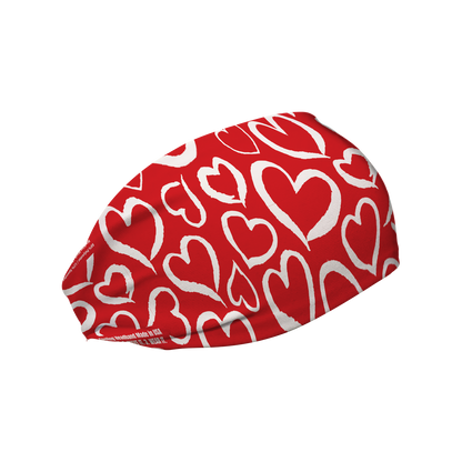 Cooling Headband: Heart Repeat