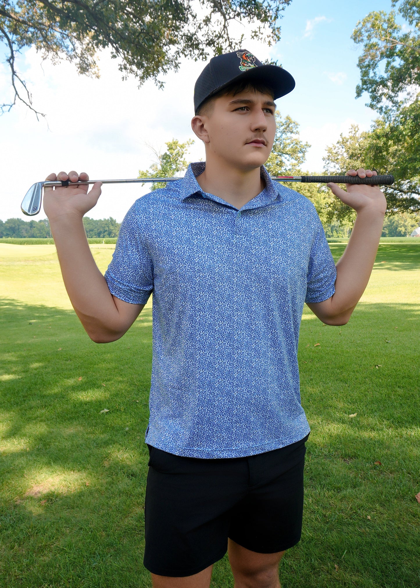 Blue Pebble Polo